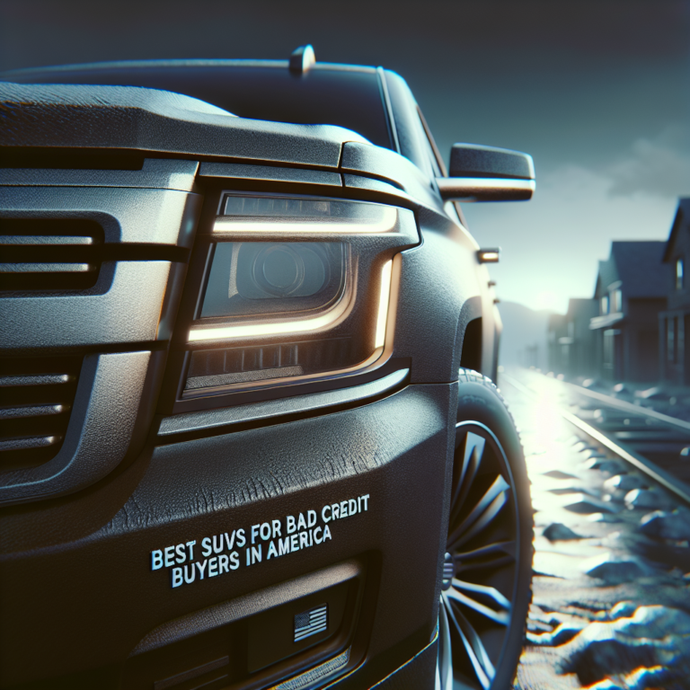 Best SUVs for Bad Credit Buyers in America
