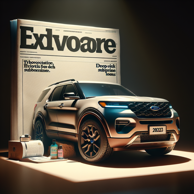 Ford Explorer 2023 for $419/mo with Prestige Financial? Specializes in deep subprime loans for high-risk buyers.