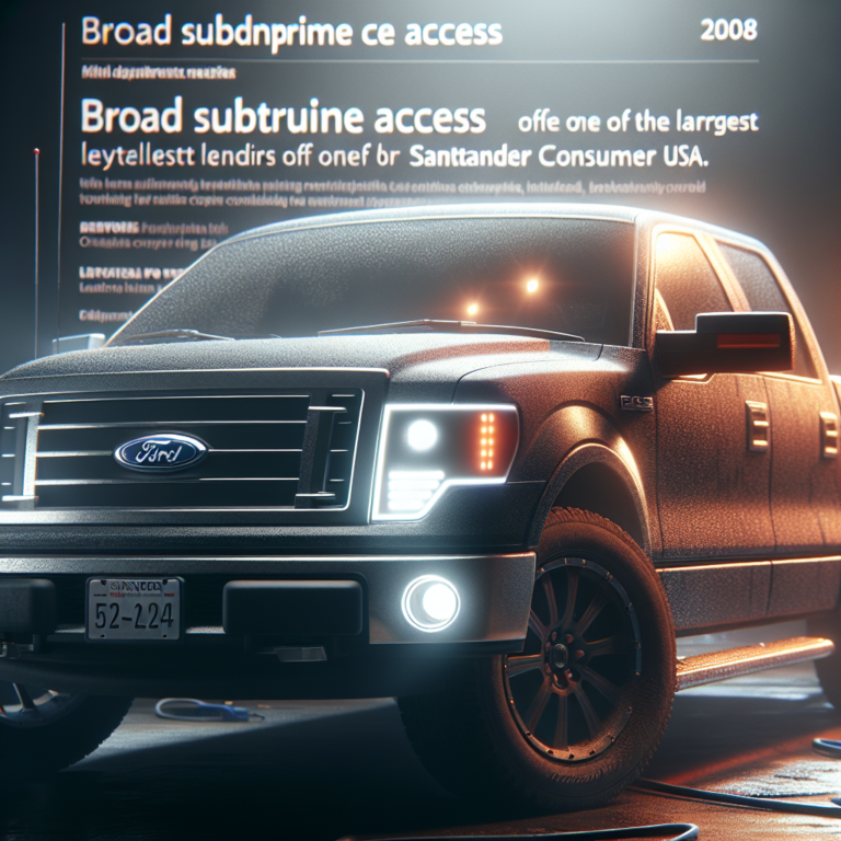 Ford F-150 2008 for $179/mo with Santander Consumer USA? One of the largest lenders offering broad subprime access.