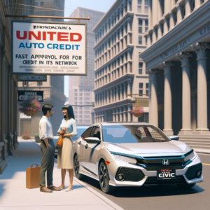 Honda Civic & United Auto Credit: Fast approval for non-ideal credit in its network.