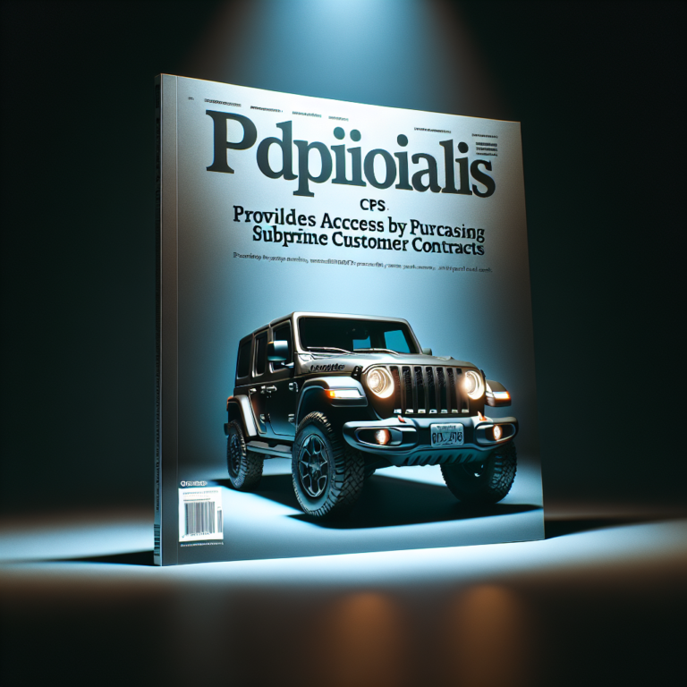 Jeep Wrangler & CPS: Provides access by purchasing subprime customer contracts.