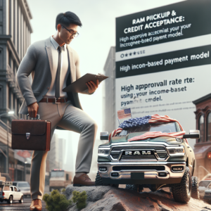 Ram Pickup & Credit Acceptance: High approval rate using your income-based payment model.