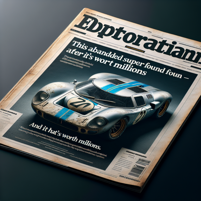 This Abandoned Supercar Was Found After 40 Years — And It’s Worth Millions