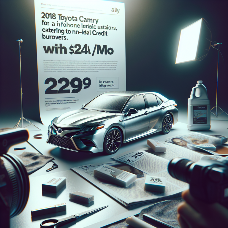 Toyota Camry 2018 for $279/mo with Ally Financial? Specific programs for borrowers with non-ideal credit.
