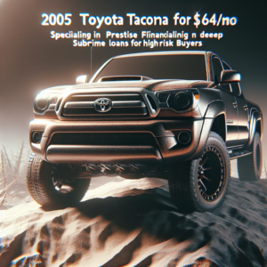 Toyota Tacoma 2005 for $164/mo with Prestige Financial? Specializes in deep subprime loans for high-risk buyers.