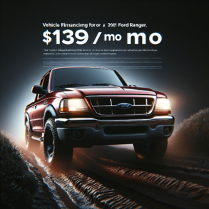 Vehicle financing for a 2001 Ford Ranger at $139/mo? Can Consumer Portfolio Services provide access with no down payment?