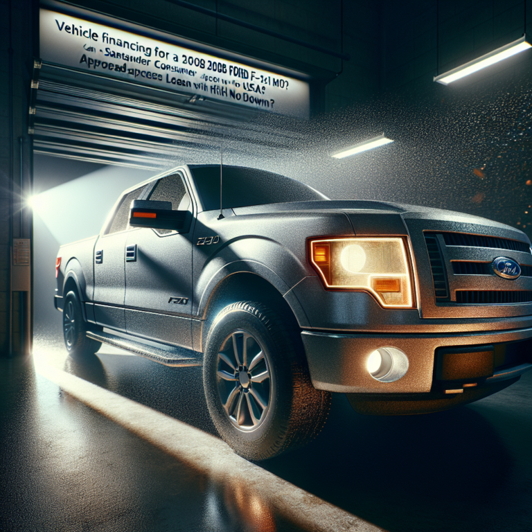 Vehicle financing for a 2008 Ford F-150 at $179/mo? Can Santander Consumer USA approve a broad-access loan with no down?