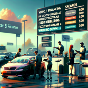 Vehicle financing for a 2008 Toyota Corolla at $104/mo? Is Exeter Finance's credit rebuilding focus available with no down?