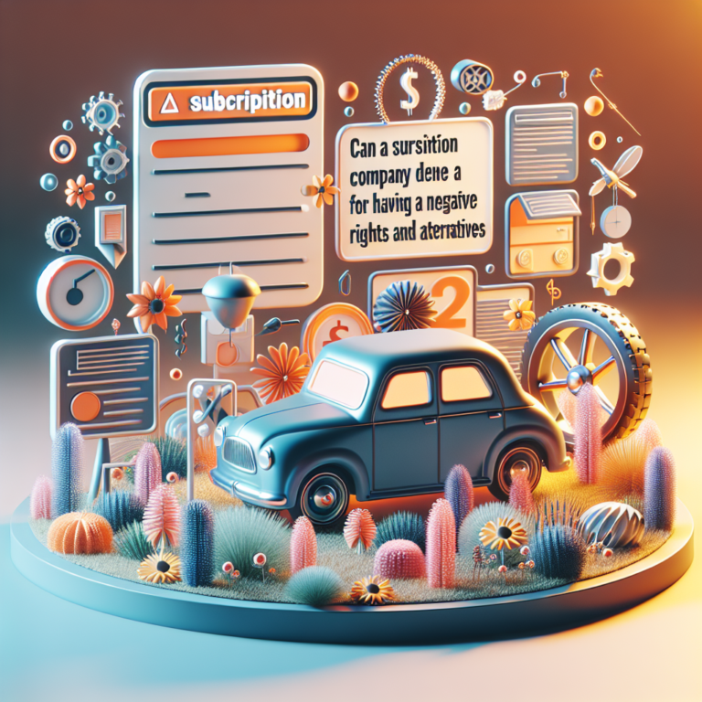 Empresa de Assinatura Pode Negar Carro por Nome Sujo? Saiba Seus Direitos e Alternativas