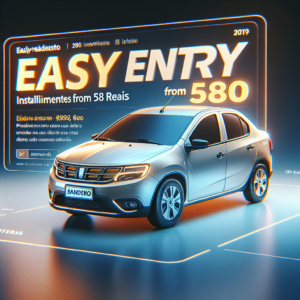 Entrada facilitada Sandero 2017 parcelas a partir de 580 reais